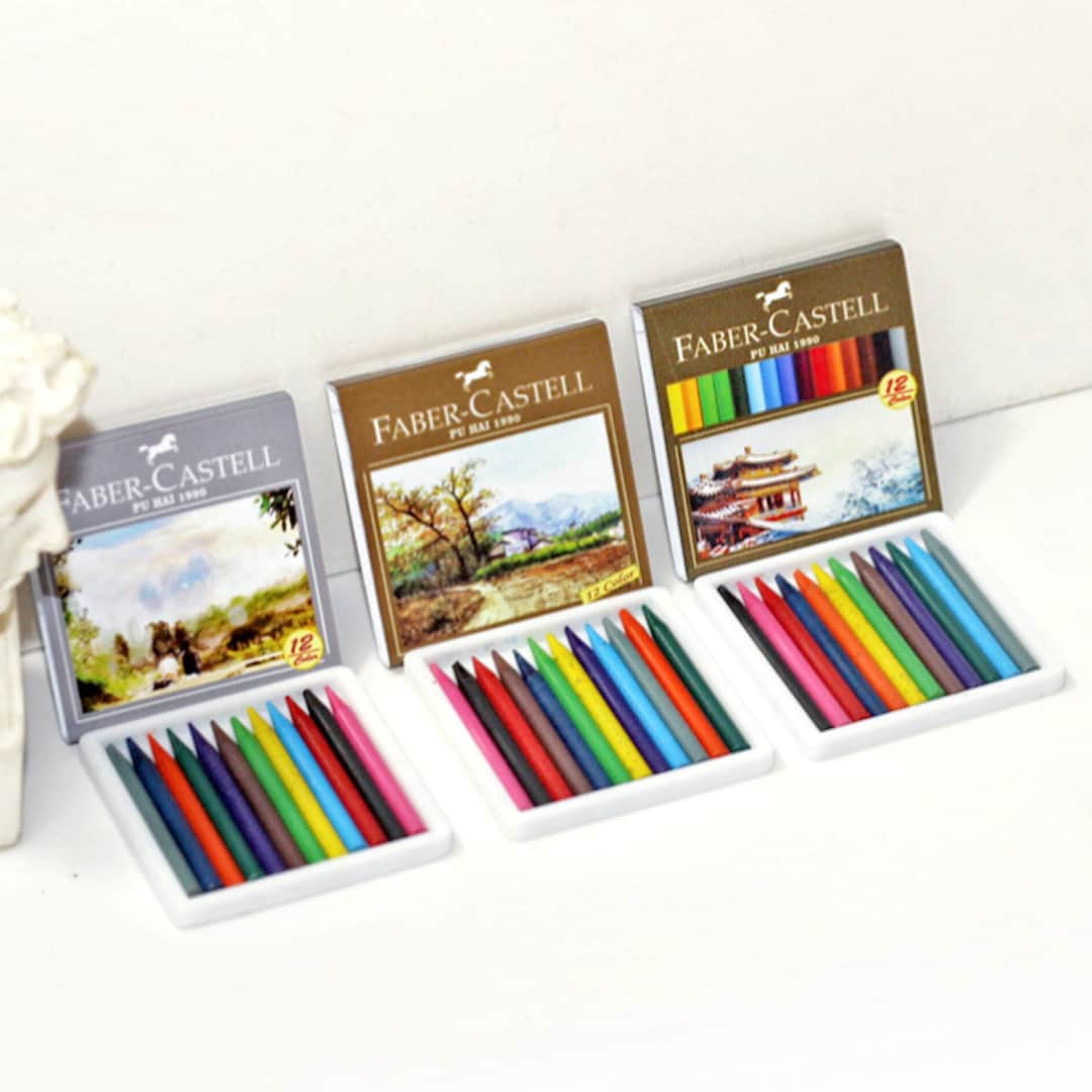 Miniature crayon Dollhouse crayon Miniature office supply Dollhouse miniatures Diorama miniatures supplies Gift for her