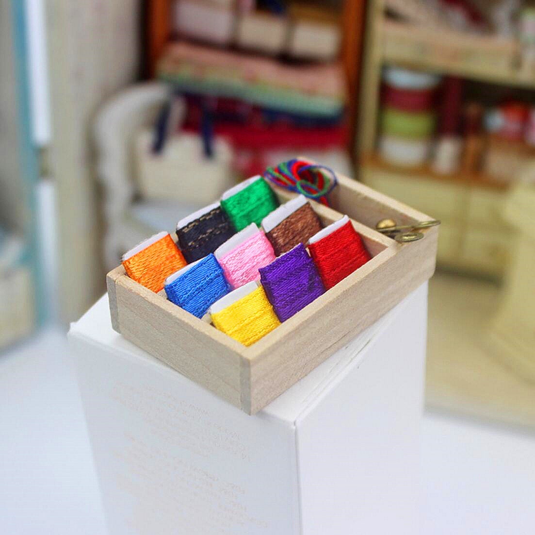 Miniature Sewing Kit Set Miniature Sewing Tool Miniatures - Etsy