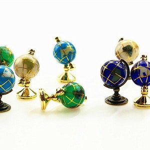 Miniature rotating globe Dollhouse globe Dollhouse miniatures Diorama miniatures supplies Doll house decor Halloween miniatures Gift for her