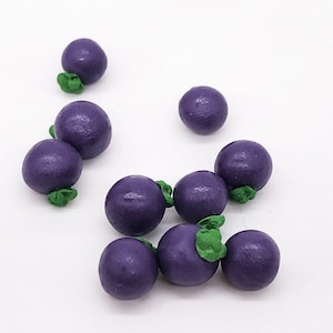 Miniature mangosteen (10pcs) Miniature fruit Dollhouse fruit Miniature food Dollhouse miniatures Diorama miniatures supply Doll house food
