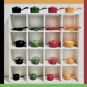 Miniature kitchenware Mini cookware Dollhouse kitchenware BJD doll kitchenware Pot model Dollhouse miniatures Photography props