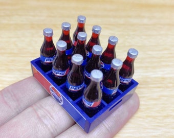 Miniature drink bottle Miniature cola Miniature food Dollhouse miniatures Diorama miniatures supplies Photography props