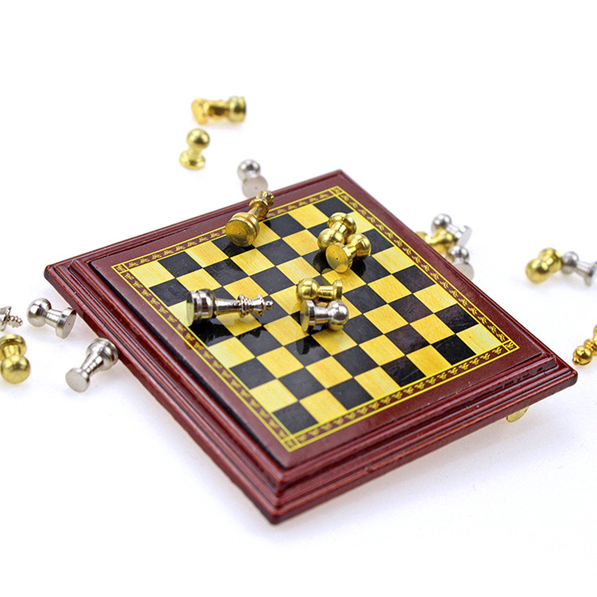  Mini Chess Set - Vikutu 5.11 Inch Small Portable