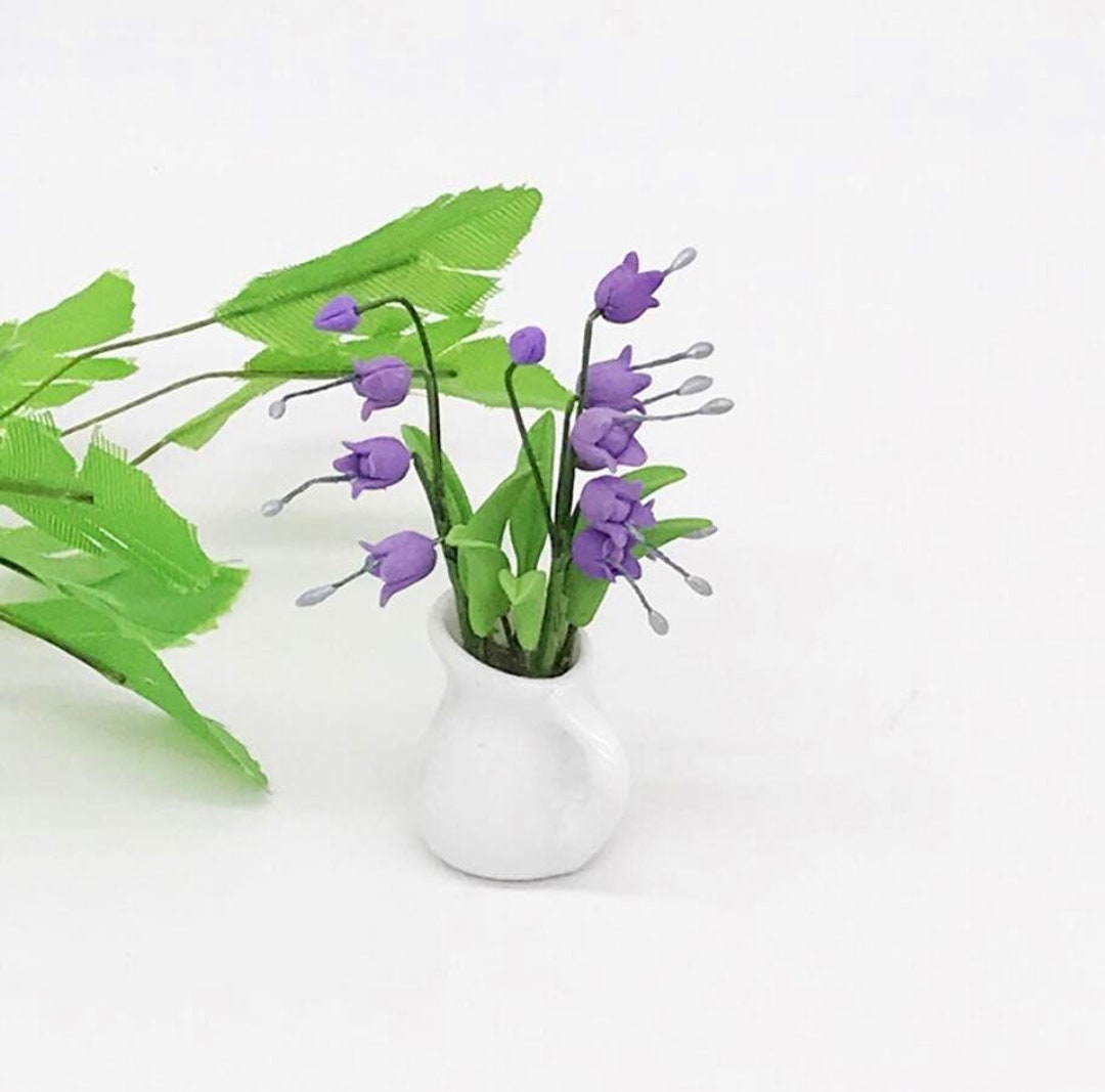 Miniature Purple Lily of the Valley Miniature Flower Dollhouse ...
