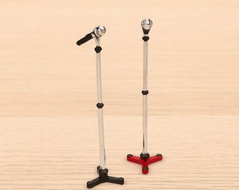 Miniature microphone Dollhouse microphone Dollhouse miniatures Diorama miniatures Music room accessory