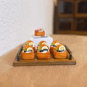 Miniature dessert (2pcs) Mini food Mini dessert Miniature food Dollhouse miniatures Diorama miniature Dolls food earrings jewelry