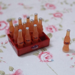 Miniatur orange Soda Miniatur Fanta Miniatur Essen Puppenhaus Miniaturen Puppenhaus Dekoration Puppenhaus Miniatur Handwerker Fotografie Requisiten