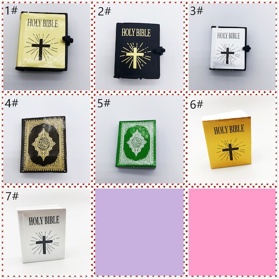 Miniature Books Bible Mini Bible Scripture Holly Writ Dollhouse