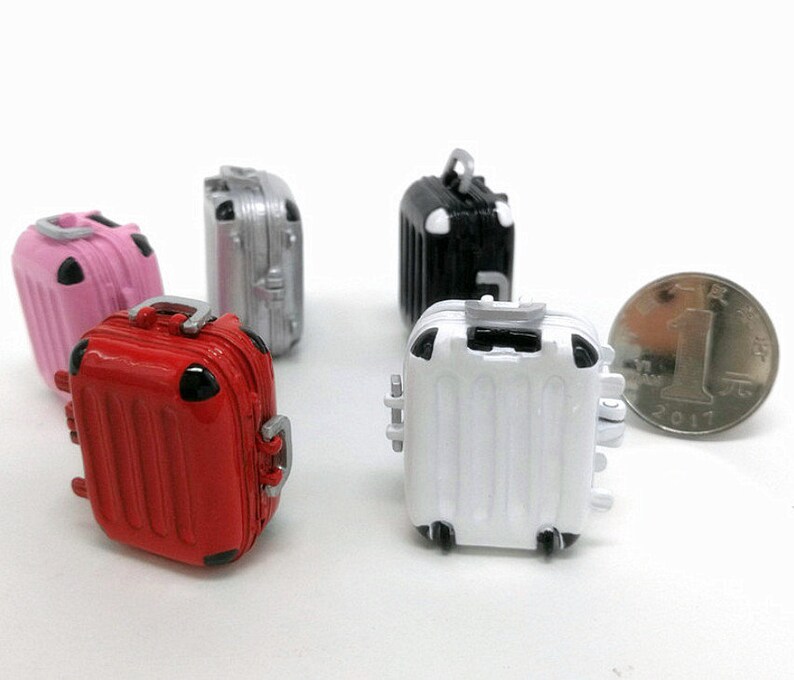 Miniature Luggage Miniature Suitcase Dollhouse Miniatures Etsy UK