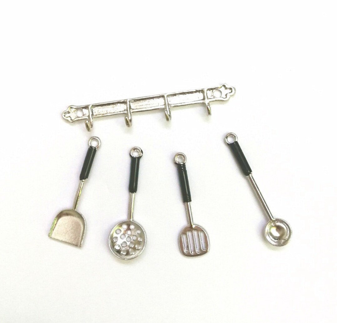 Miniature Kitchen Shovel Spoon Set Miniatures Dollhouse Etsy