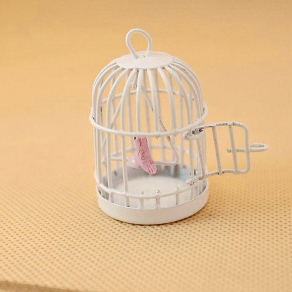 Dollhouse miniature hotsell bird cage