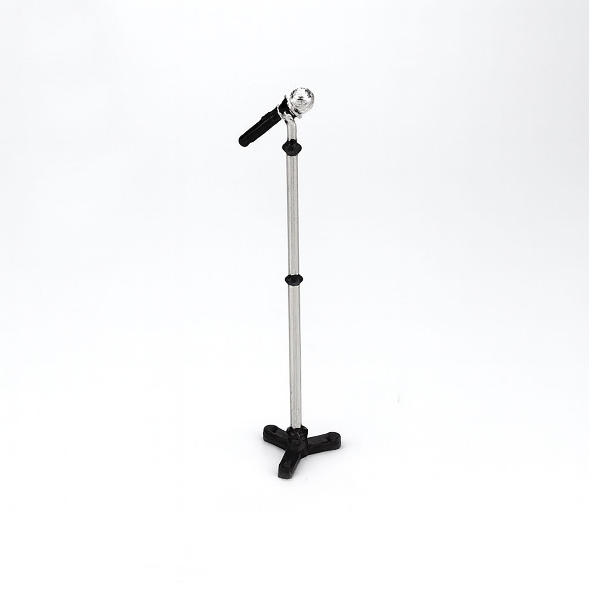 10 Microfoni In Miniatura Per Casa Delle Bambole, Accessori Scena In Lega, Colore Argento, 2.5 Cm - 4