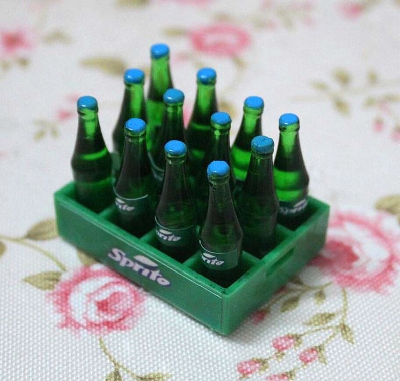 mini sprite glass bottles