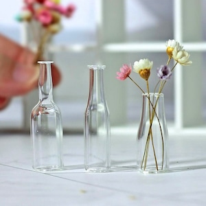 Miniatur Glasflasche Tasse Puppenhaus Miniaturen Diorama Miniaturen Lieferungen Puppenhaus Dekor Puppenhaus Glasvase Personalisierte Geschenke