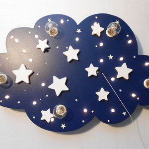 Children's Lamp Ceiling Light Lamp STARS Handmade and Individual image 2