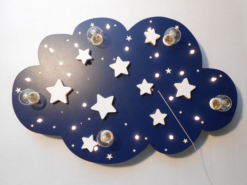 Children's Lamp Ceiling Light Lamp STARS Handmade and Individual image 2
