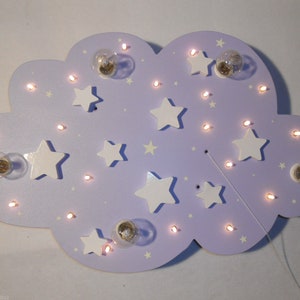 Children's Lamp Ceiling Light Lamp STARS Handmade and Individual image 3