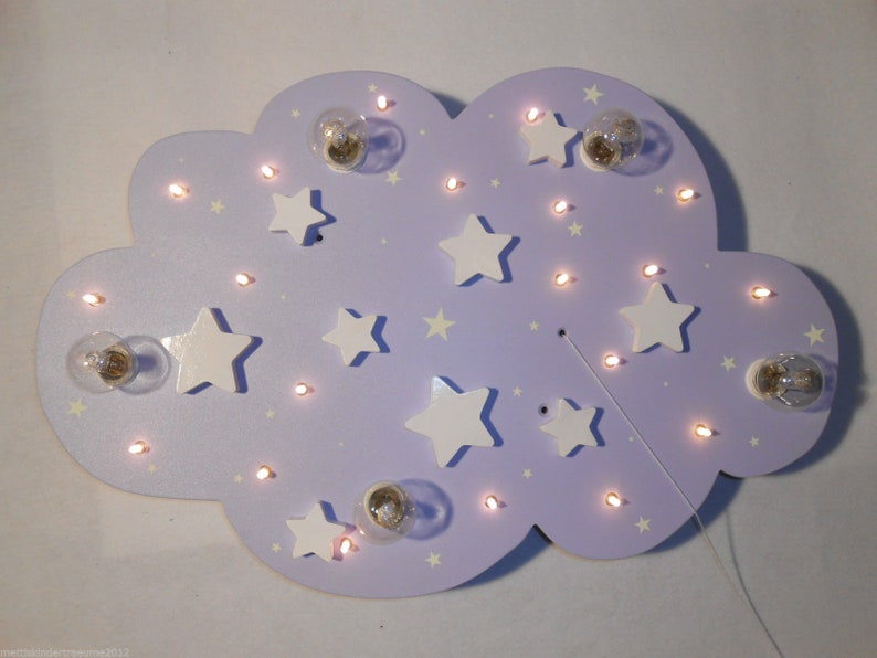 Children's Lamp Ceiling Light Lamp STARS Handmade and Individual image 3
