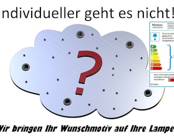 KINDERLAMPE LED WUNSCHMOTIV!!! Sternenhimmel