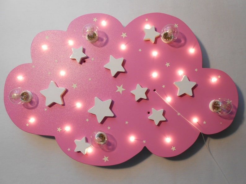 Children's Lamp Ceiling Light Lamp STARS Handmade and Individual image 8