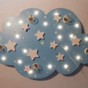 Children's Lamp Ceiling Light Lamp STARS Handmade and Individual image 4