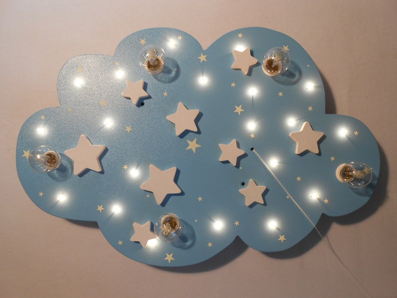 Children's Lamp Ceiling Light Lamp STARS Handmade and Individual image 4