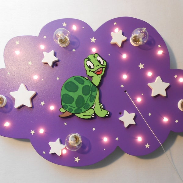 Kinderlampe LED Deckenleuchte "TRUDI TURTLE" handgefertigt und individuell