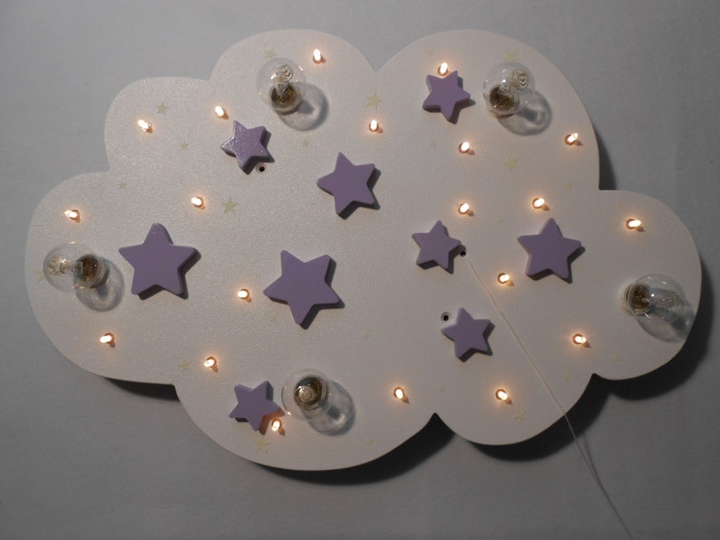 Children's Lamp Ceiling Light Lamp STARS Handmade and Individual image 9