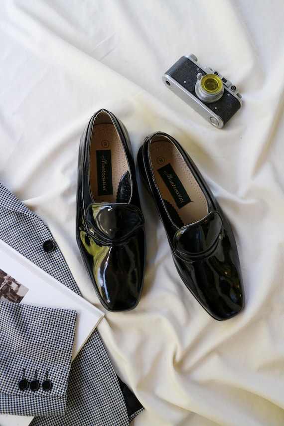 Vintage Montecatini Patent Leather Loafers: Italian Dress  display picture 3