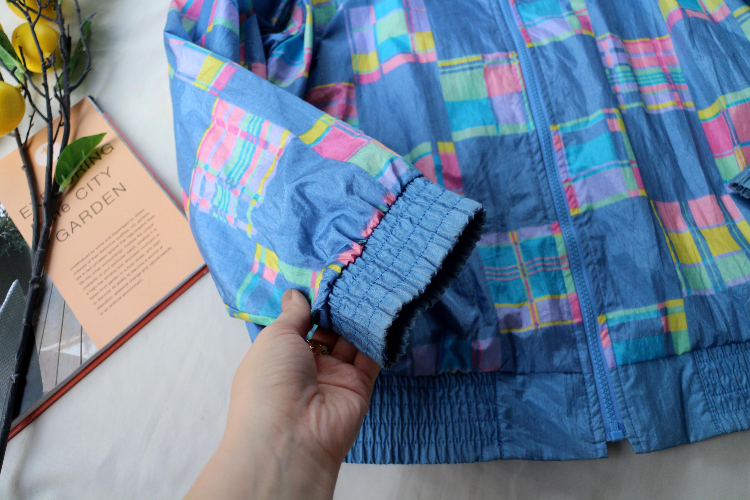 Vintage Windbreaker 80s London Fog: Madras Plaid Bomber Jacket - Etsy