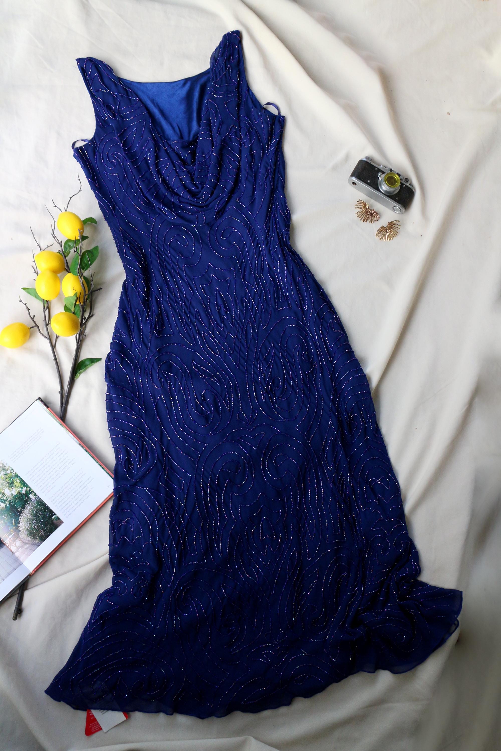 Sapphire Blue Formal Gown - Etsy Sapphire Blue Formal Gown - Etsy