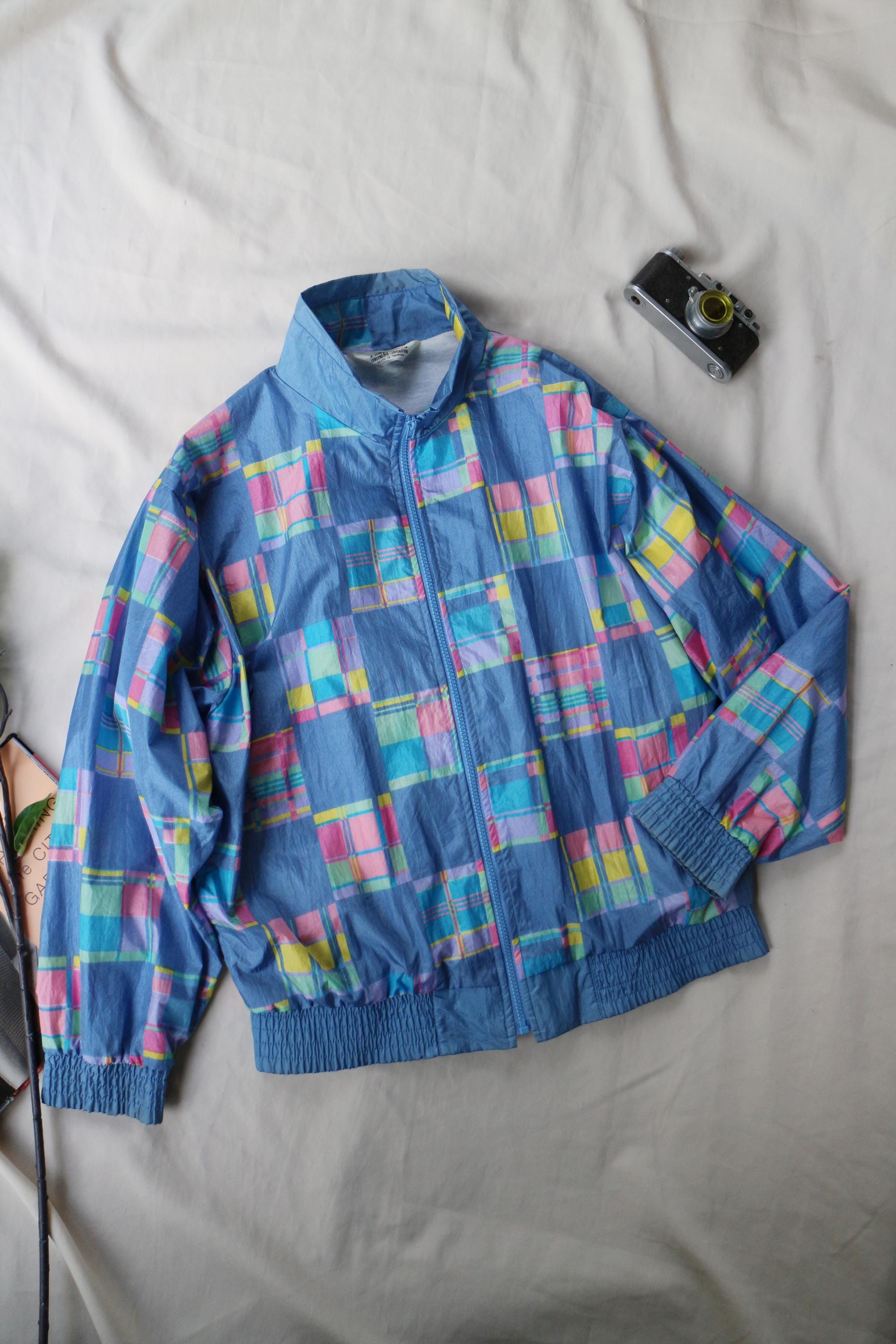 Vintage Windbreaker 80s London Fog: Madras Plaid Bomber Jacket - Etsy