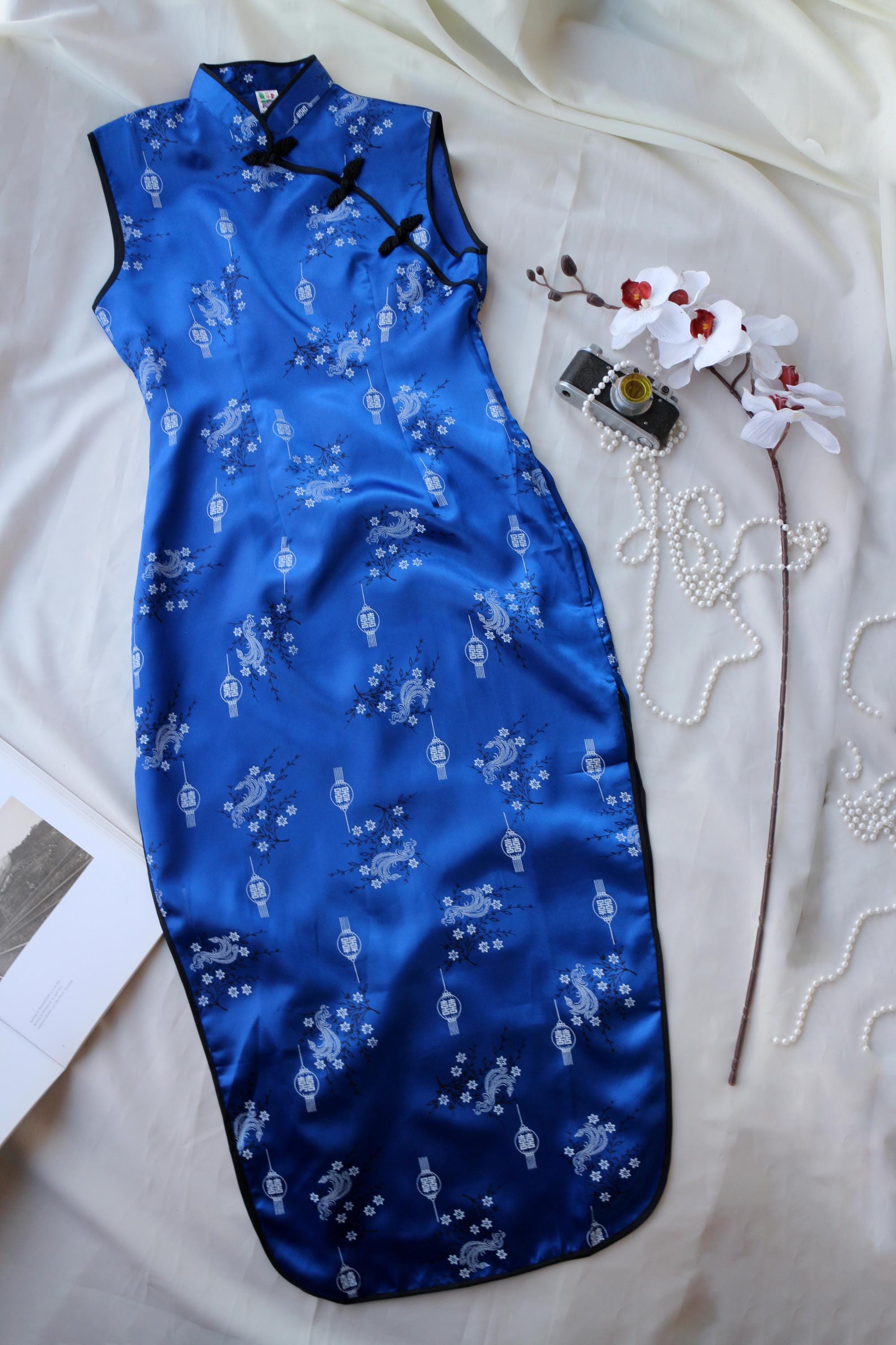 Blue Qipao Dress