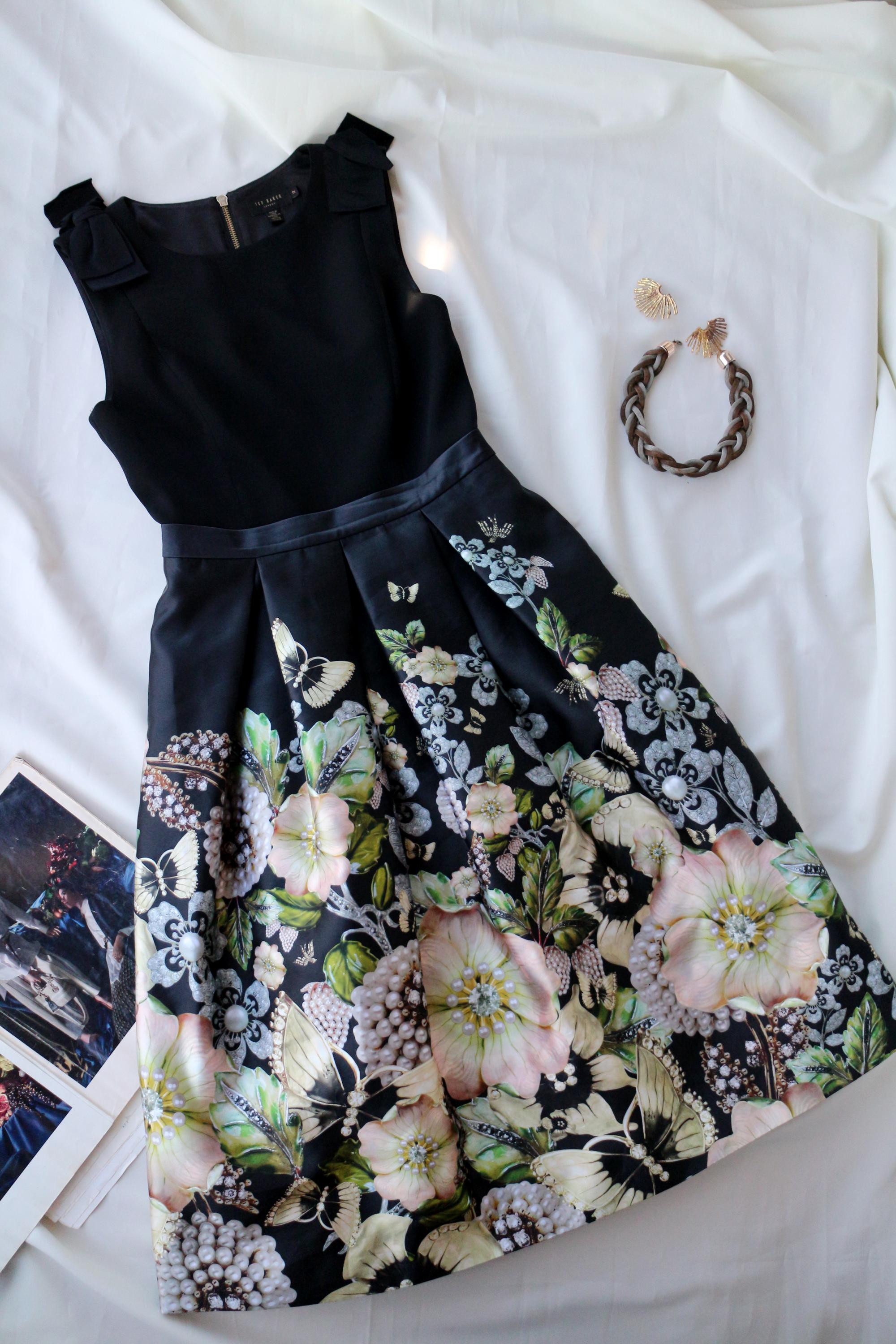ted baker bow dress black Fit Flare Black, Jewel Print Shoulder Occasion Dress Size:l (12/14) Men's Suit Vests Business Make a bold statement BLACK BRIDESMAID DRESS