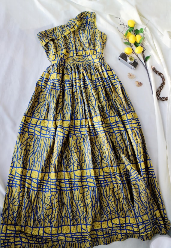 party retro style dress annual party retro style V-neck high waist puffy dress  remulia