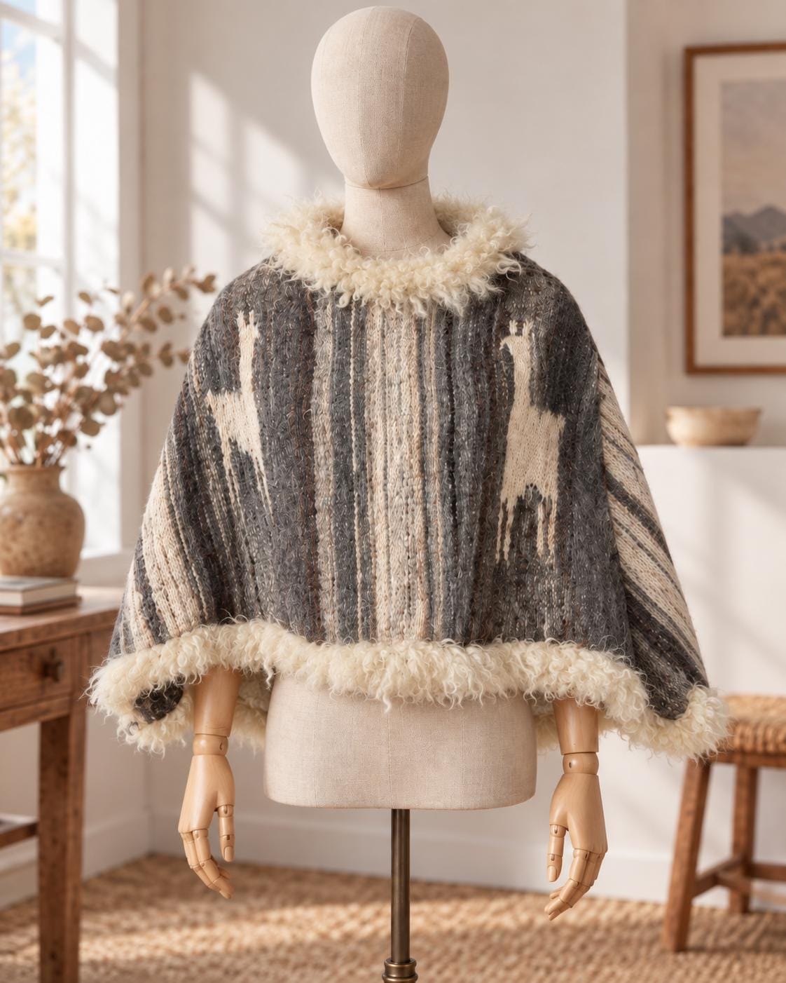 Vintage Llama Wool Coat - Etsy