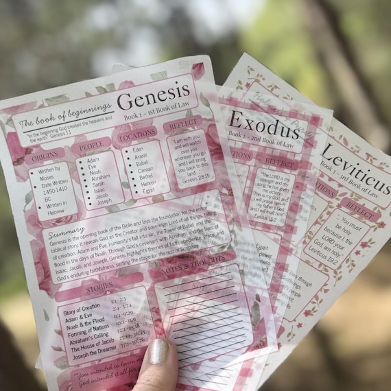 Vellum Bible Tip Ins | Bible Study Template for Loaded Bible or Bible Journaling | Bible Inserts in Vellum or White | 5x7 Bible Bookmarks
