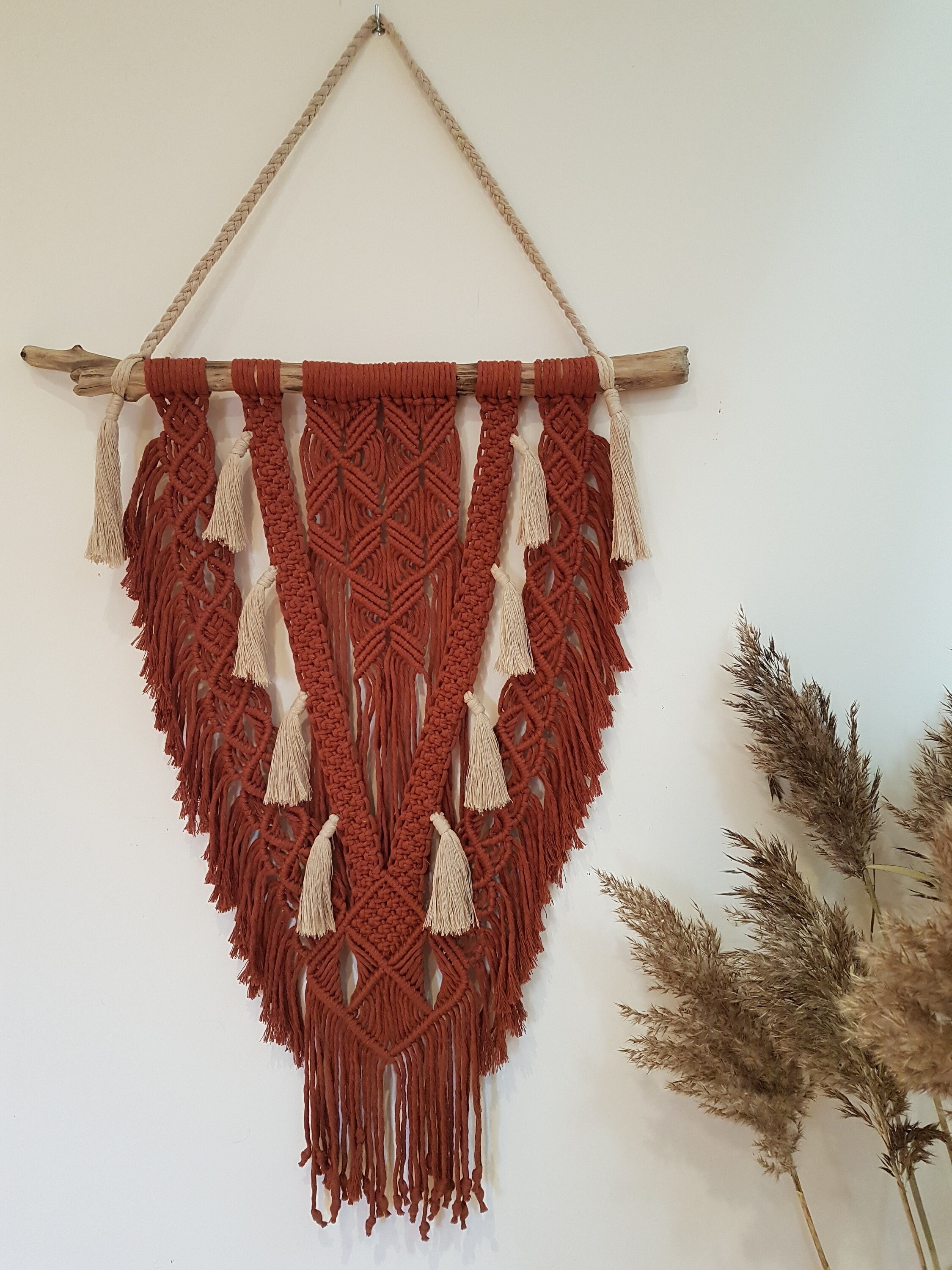 Décoration Murale Macramé Cuba Terra/Latte