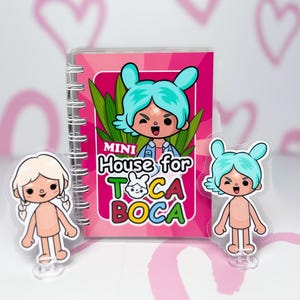 Paper doll house  girls. Busy book