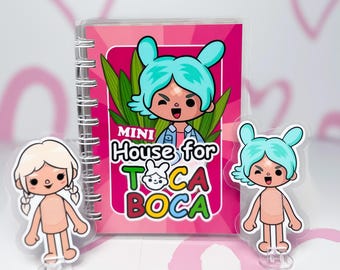 Paper doll house  girls. Busy book
