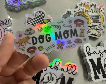 Hundemama Aufkleber, Grafik, Fellliebhaber Aufkleber, Fur Mama, Welpen Mama, Rettung, Laptop, 3M, Abziehbild, Hundeliebhaber, holographisch, Puppy Era, Pawsitive