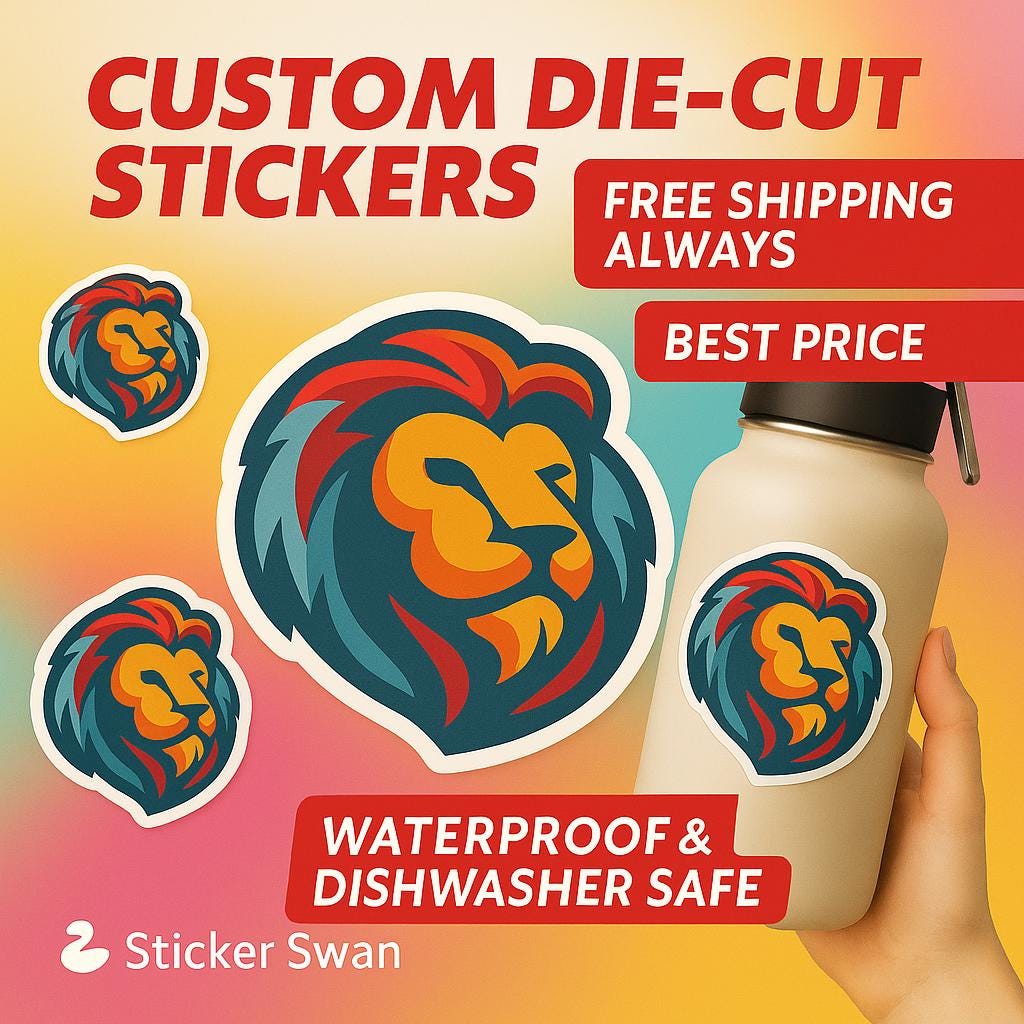 Custom Vinyl Stickers – Die Cut Logo Stickers, Waterproof & Dishwasher ...