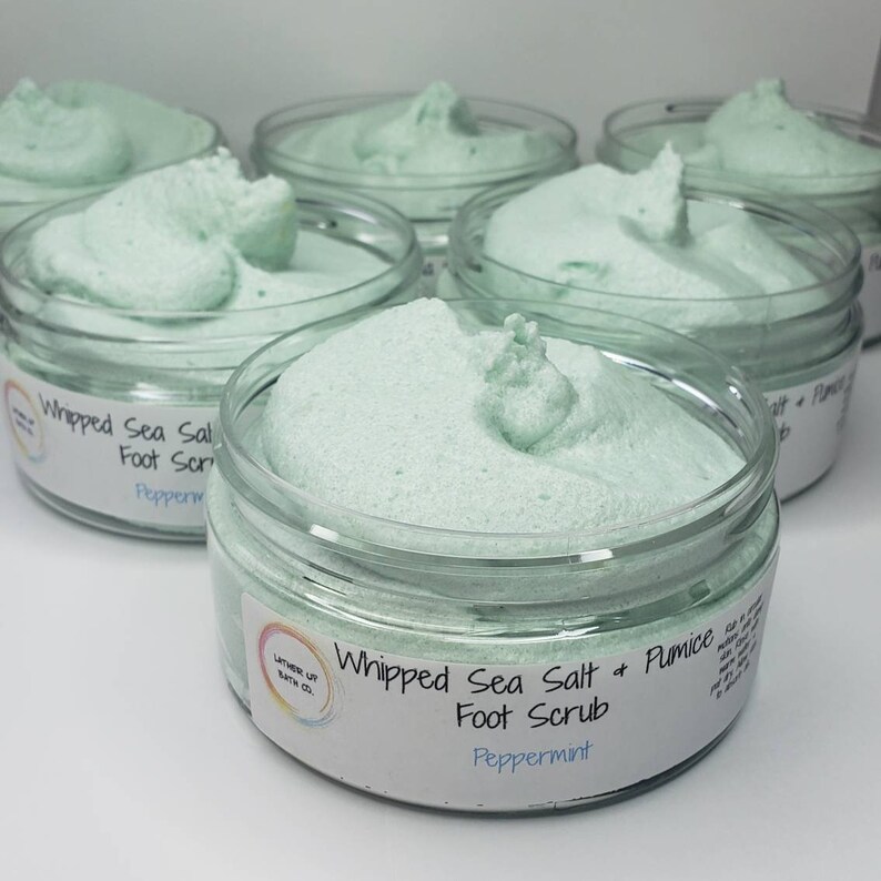 Peppermint Pumice & Sea Salt Foot ScrubFoot Scrub Pumice Etsy