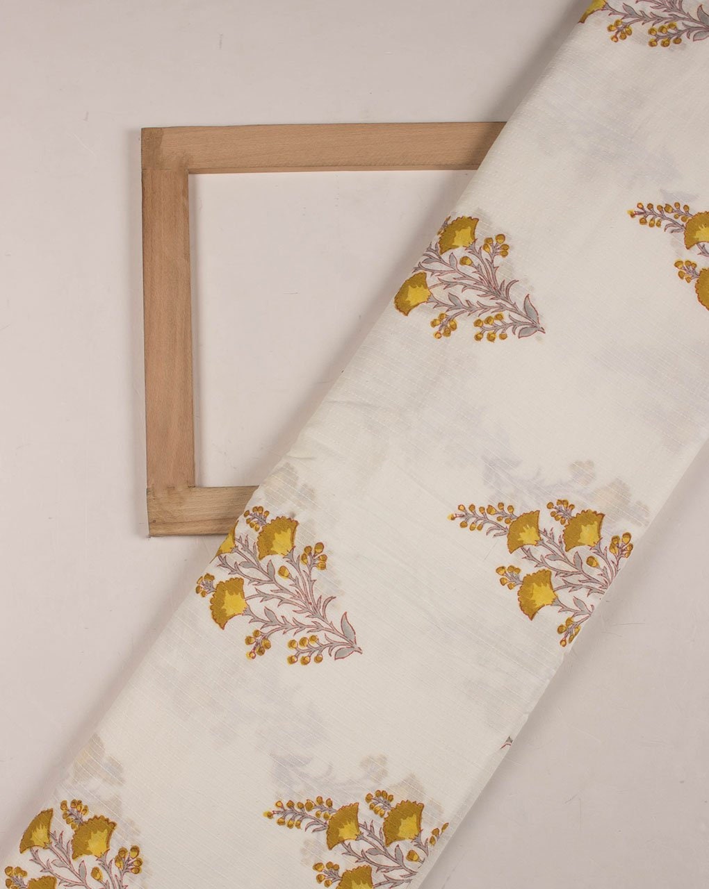 Floral Hand Block Kantha Cotton Fabric Fabric by Yard Etsy