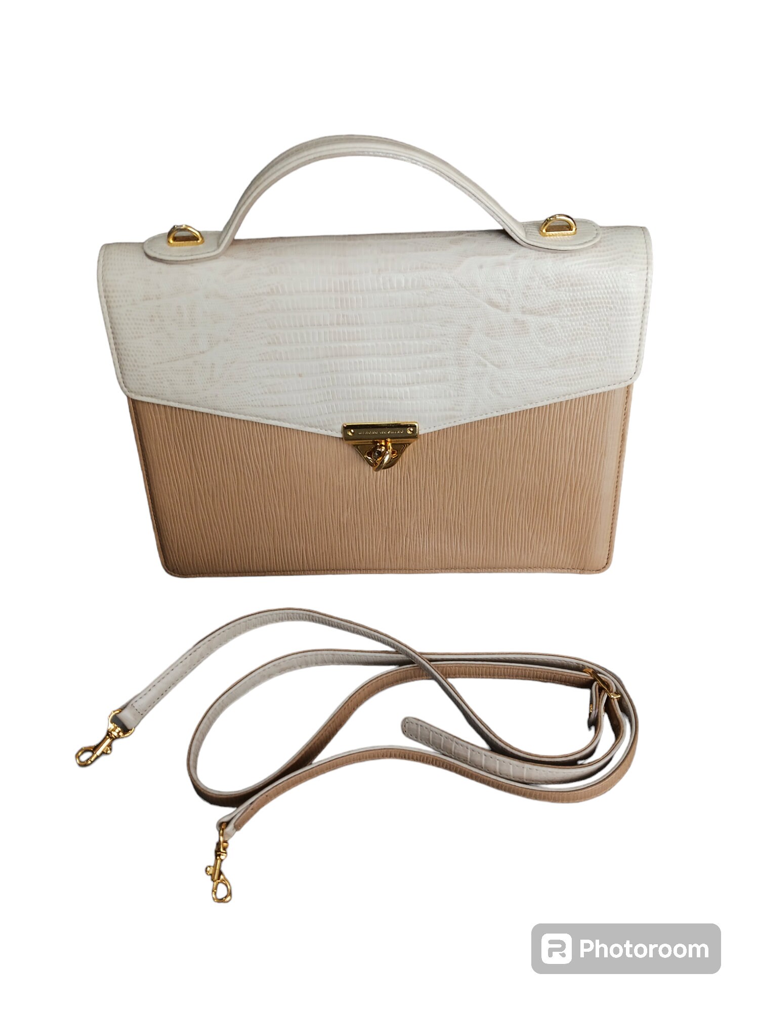 Hiroko Koshino Sports Japan Brown Logo Crossbody Shoulder