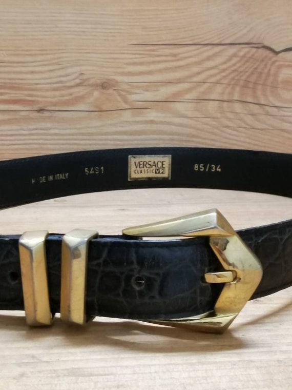 Vtg Rare Versace Classic V2 Black and 