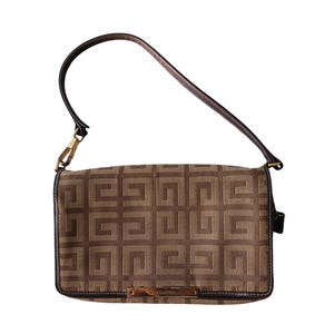 GIVENCHY monogram brown small mini purse handbag