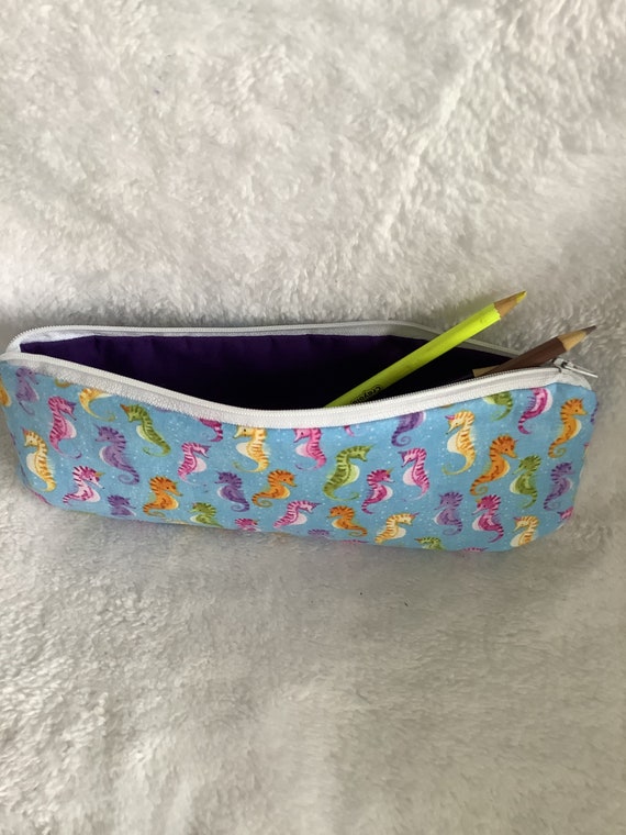 Slim Pencil Pouch/Accessory Pouch/Fabric Pencil Case