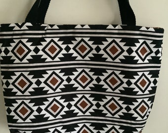 Black and Brown Tote Bag