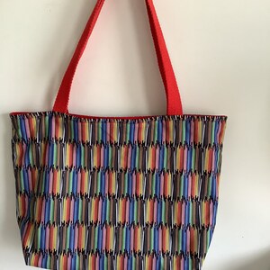 Tote Bag/Back To School/ Colored Pencils